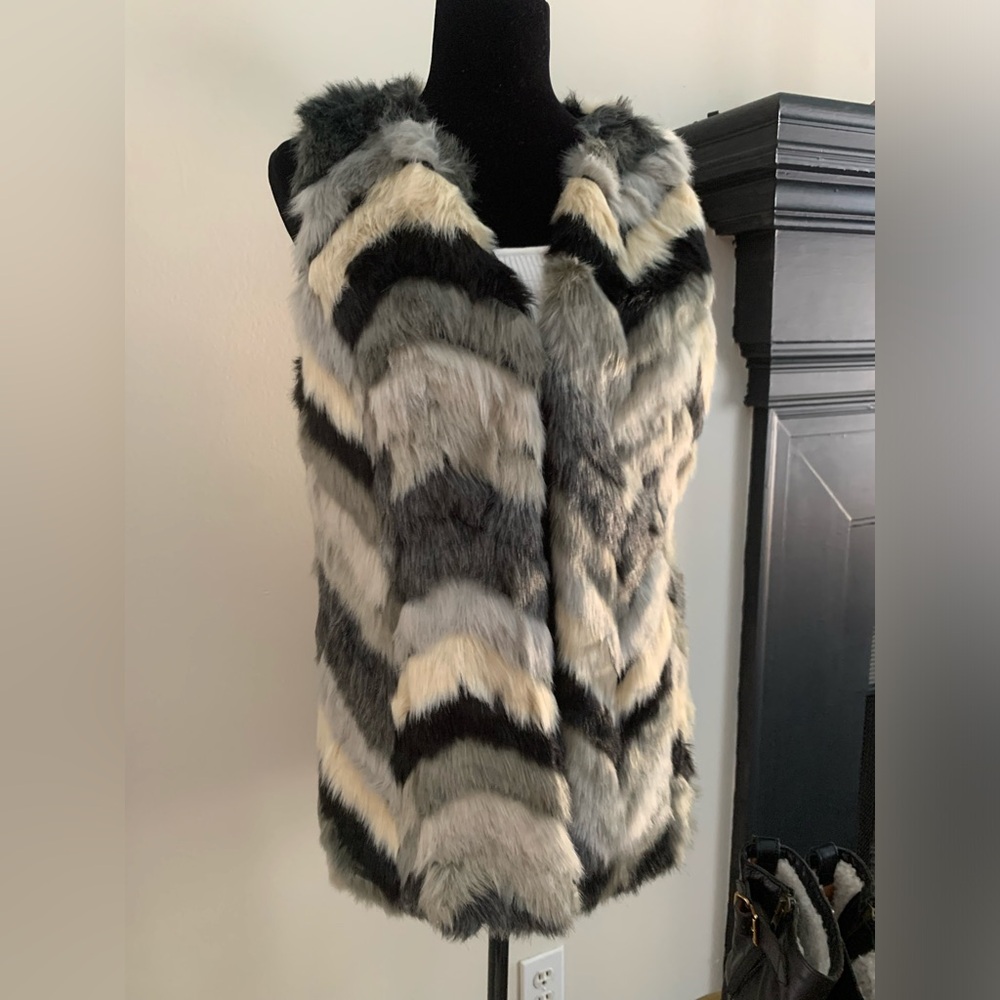 Faux fur vest